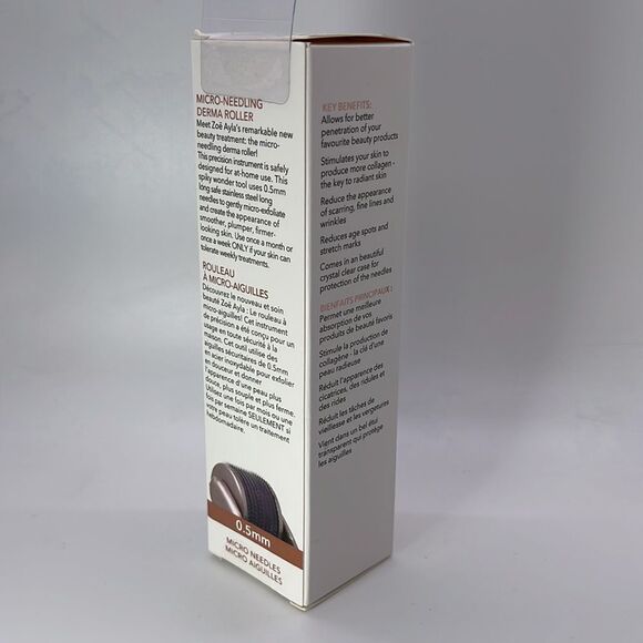 NIB ZOE AYLA Micro Needler Derma Roller- Rose Gold - Picture 6 of 7